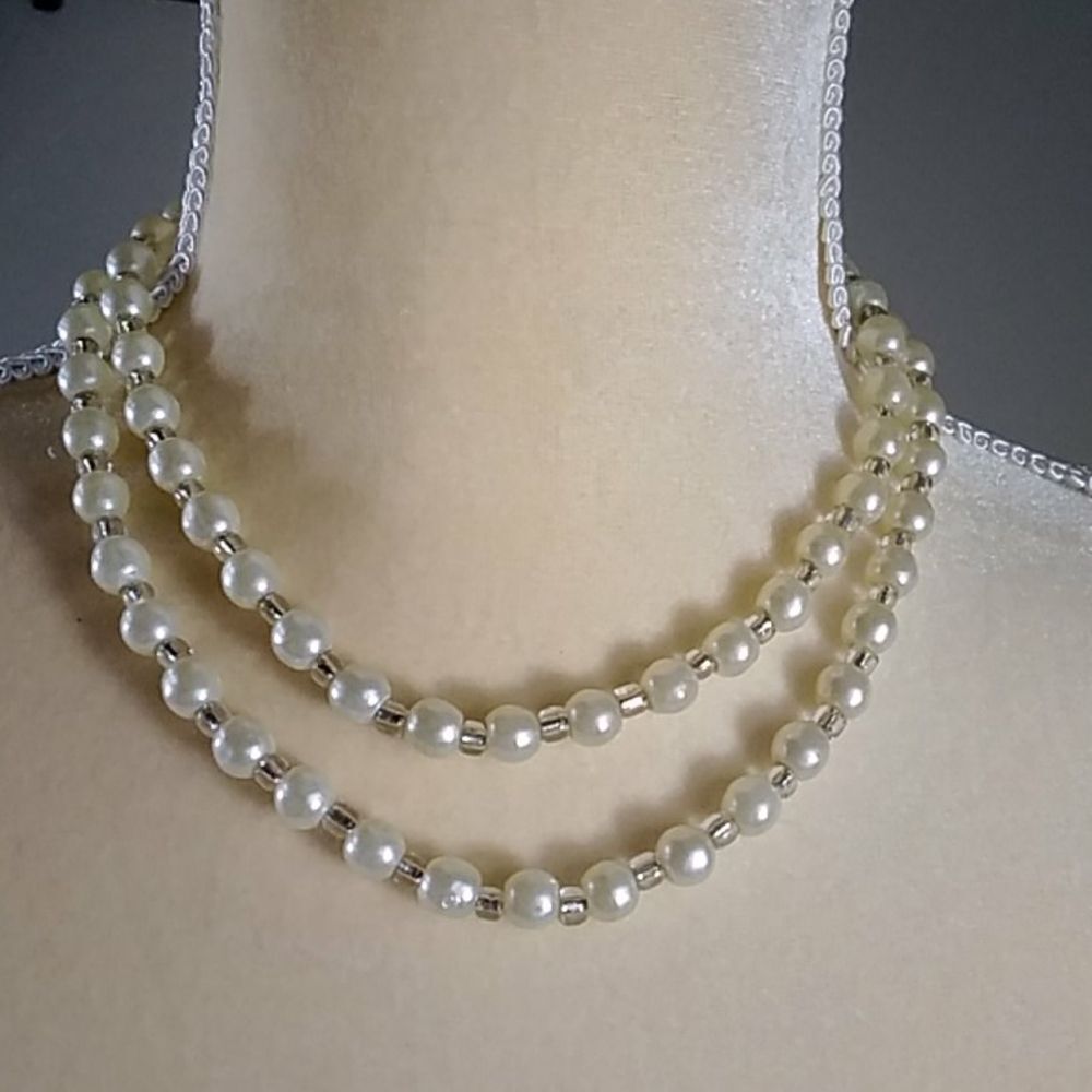 Vintage Necklace Double Strang